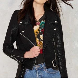 Nasty Gal Vegan Leather Jacket
